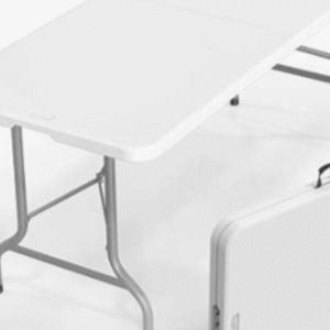 Solid 6ft foldable adult rectangular table